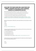 HOSA EMT TEST BANK EXAM 900&plus; QUESTIONS AND  CORRECT ANSWERS 2025&sol;2026 LATEST VERSION&vert;  GRADED A&plus; GUARANTEED SUCCESS 