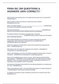 FEMA ISC 200 QUESTIONS & ANSWERS 100&percnt; CORRECT&excl;&excl;