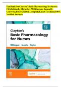 Test Bank- Clayton&rsquo;s Basic Pharmacology for Nurses&comma; 19th Edition &lpar; Author &colon; Bruce D&period; Clayton&comma; 2022&rpar;&comma; All Chapters &vert;&vert; Latest Edition