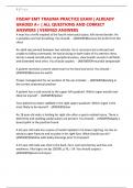 FISDAP EMT TRAUMA PRACTICE EXAM &vert; ALREADY GRADED A&plus; &vert; ALL QUESTIONS AND CORRECT ANSWERS &vert; VERIFIED ANSWERS