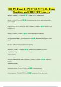 BIO 235 Exam 4 UPDATED ACTUAL  Exam  Questions and CORRECT Answers
