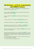 Bio 235 Exam 2    ACTUAL  Exam Questions  and CORRECT Answers