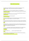 FINA 2330 Final Exam &vert; Questions and Answers