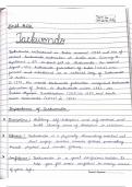 Taekwondo physics education notes