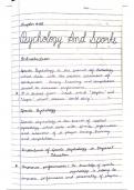 Physocolgy and sports physical education notes 