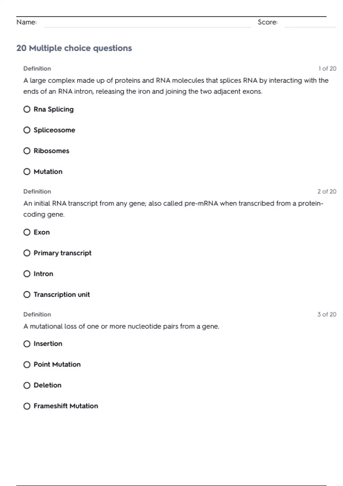 Ap Biology Reading Guide Homework Chapter 14 Gene Expression From Gene