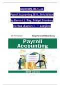 Solution Manual for Payroll Accounting 2024&comma; 34th Edition by Bernard J&period; Bieg&comma; Bridget Stomberg&comma; Chapters 1 - 7&comma; Complete Verified Newest Version&period;pdf