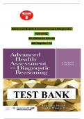 Test Bank For Advanced Health Assessment and Diagnostic Reasoning&comma; 4th Edition by Jacqueline Rhoads&comma; All Chapters 1 - 18&comma; Verified Newest Version