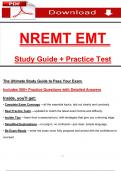 NREMT EMT Exam Study Guide with &lpar;500&plus; Practice Qs & Ans&rpar;&lpar;Latest 2025 &sol; 2026&rpar;&colon; Most Comprehensive - to Pass the Exam&comma; 100&percnt; Verified
