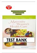 TEST BANK FOR MATERNITY & WOMEN&rsquo;S HEALTH CARE&comma; 11TH EDITION