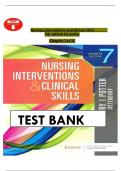 Test Bank For Nursing Interventions & Clinical Skills 7th Edition &lpar; Patricia A&period; Potter&comma; 2019&rpar; All Chapters 1-32&vert; Latest Edition