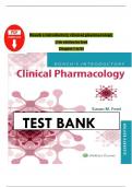 Test Bank Roach&rsquo;s Introductory Clinical Pharmacology 11th edition By Ford 9781496380098