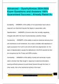 Advanced &ndash; Dysrhythmias 2024&sol;2025  Exam Questions and Answers 100&percnt;  Guaranteed Success &vert; Already Rated A&plus;