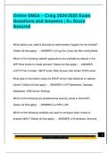 Online SNSA &ndash; Craig 2024&sol;2025 Exam  Questions and Answers &vert; A&plus; Score  Assured