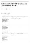 Instrument Tech NCCER Questions and Answers Latest Update
