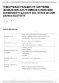 Publix Produce Management Test Practice &lpar;2025&rpar; ACTUAL EXAM &lpar;detailed & elaborated&rpar; comprehensive questions and verified accurate solution 2025 TEST&excl;&excl;
