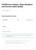 NCCER Core Module 1 Exam Questions and Answers Latest Update
