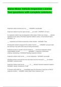 Maine Motor Vehicle Inspection License Test questions with complete solutions&period;