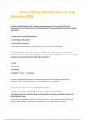 Nurs-2700 practice Questions And Answers 2025