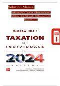 TEST BANK For McGraw-Hill's Essentials of Federal Taxation 2024 Edition, 15th Edition By Brian Spilker, Benjamin Ayers, Verified Chapters 1 - 17, Complete