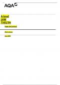 Mark scheme Paper 3A - June 2024 pass