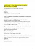 Geri Midterm Exam &vert;Latest Questions And Detailed Answers 2025