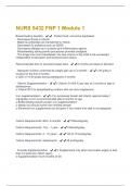 NURS 5432 FNP 1 Module 1 Questions and Answers Best rated A&plus; Guaranteed Success Latest Update