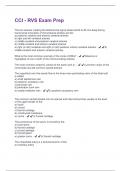 CCI - RVS Exam Prep Questions and Answers Best rated A&plus; Guaranteed Success Latest Update