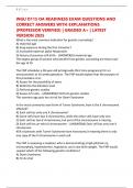 WGU D115 OA READINESS EXAM QUESTIONS AND CORRECT ANSWERS WITH EXPLANATIONS &lpar;PROFESSOR VERIFIED&rpar; &vert; GRADED A&plus; &vert; LATEST VERSION 2025
