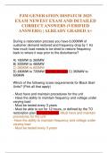 PJM GENERATION DISPATCH 2025 EXAM NEWEST EXAM AND DETAILED CORRECT ANSWERS &lpar;VERIFIED ANSWERS&rpar; &vert; ALREADY GRADED A&plus;