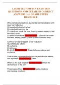 LASER TECHNICIAN EXAM 2025 QUESTIONS AND DETAILED CORRECT ANSWERS &vert; A&plus; GRADE STUDY RESOURCE