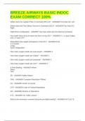 BREEZE AIRWAYS BASIC INDOC EXAM CORRECT 100&percnt;