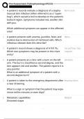 WGU PRE-ASSESSMENT&colon; PATHOPHYSIOLOGY &lpar;PCCO&rpar; Exam Answered Fall &lowbar;24&sol;25