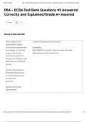 IIBA - ECBA Test Bank Questions &num;3 Answered Correctly and Explained&sol;Grade A&plus; Assured