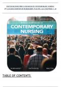 TEST BANK FOR ETHICS AND ISSUES IN CONTEMPORARY NURSING  3RD CANADIAN EDITION BY BURKHARDT&comma; WALTON&comma; ALL CHAPTERS 1 &ndash; 20 