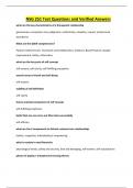 NSG 251 Test Questions and Verified Answers