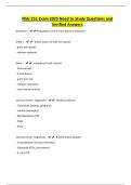 NSG 251 Exam 2025 Need to Study Questions and Verified Answers