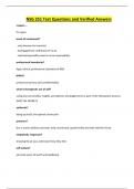 NSG 251 Test Questions and Verified Answers