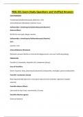 NSG 251 Exam Study Questions and Verified Answers