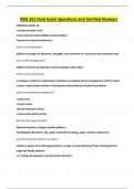 NSG 251 Final Exam Questions and Verified Answers