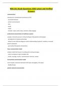 NSG 251 Study Questions 2025 Latest and Verified Answers