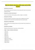 NSG 251 Didactic Questions 2025 Latest and Verified Answe