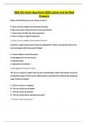 NSG 251 Exam Questions 2025 Latest and Verified Answers