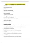 NSG 251 Latest Questions and Verified Answers