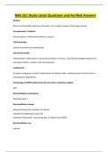 NSG 251 Study Latest Questions and Verified Answers