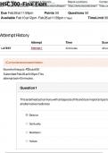 HSC 300 - Final Exam&colon; HCD 340&colon; Complementary Health Care 2023 Spring A With Complete Test Questions And Answers