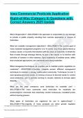 Iowa Commercial Pesticide Application Right-of-Way &lpar;Category 6&rpar; Questions with Correct Answers 2025 Update 