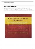 Solution Manual for Communication Systems 5th Edition by A&period; Bruce Carlson & Paul B&period; Crilly &comma; ISBN&colon; 9780073380407 &vert;All Chapters Verified&vert; Guide A&plus;
