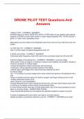 DRONE PILOT TEST Questions And  Answers 