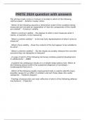 PRITE 2024 question with answers